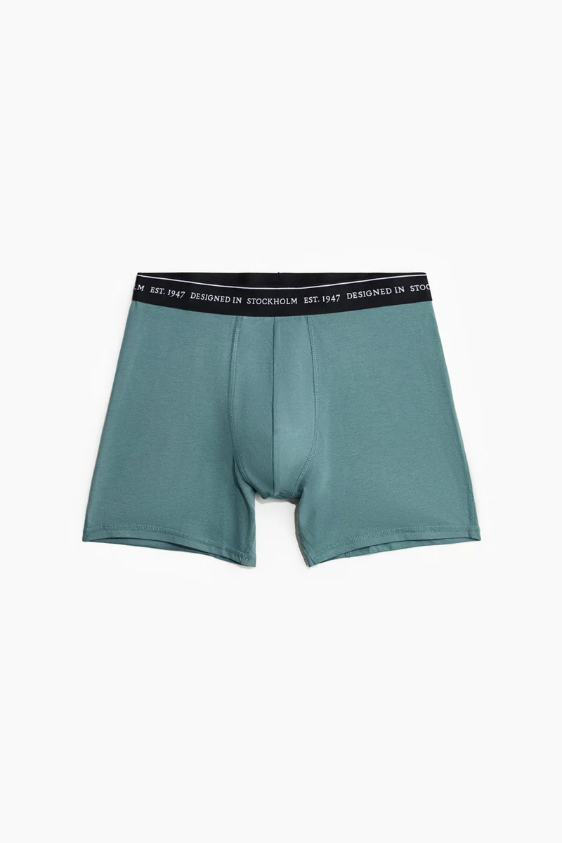 H&M  3-pack mid trunks with Lycra® for Men | Best Price UAE